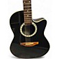 Vintage 1990s Ovation 1761 Black Acoustic Electric Guitar