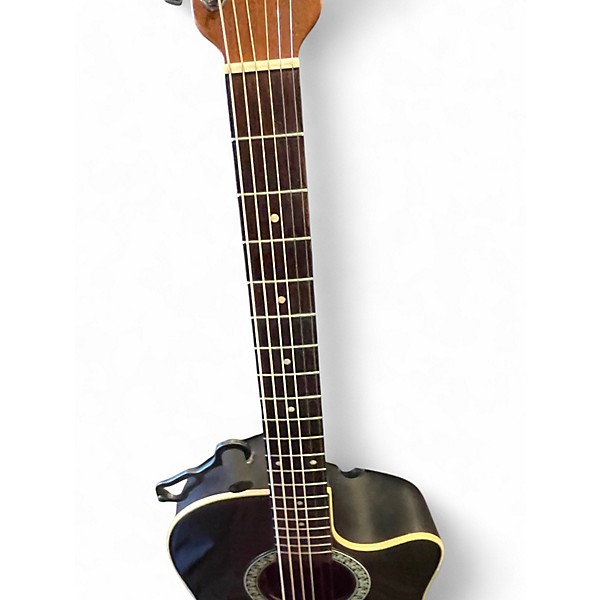 Vintage 1990s Ovation 1761 Black Acoustic Electric Guitar
