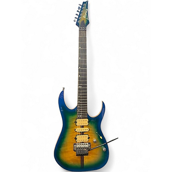 Used Ibanez RG6PFGMLTD GYSER BLUE BURST Solid Body Electric Guitar