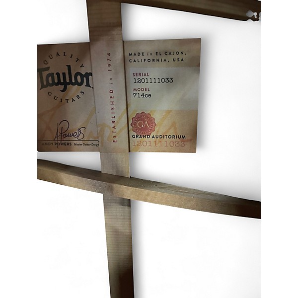 Used 2011 Taylor 714CE Rosewood natural Acoustic Electric Guitar