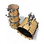 Used Yamaha 4 Piece Custom Absolute Red Pearl Natural Drum Kit thumbnail
