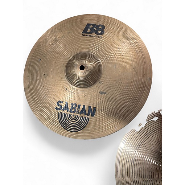 Used SABIAN 14in B8 Hi Hat Pair Cymbal