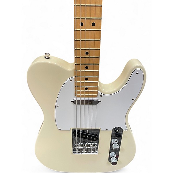 Used Fender Player Telecaster Antique White Solid Body Electric Guitar