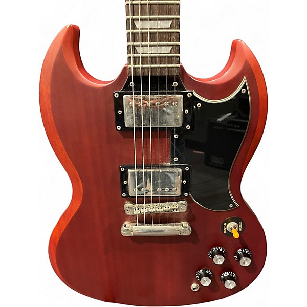 Used Epiphone SG Standard Worn Cherry Solid Body Electric Guitar