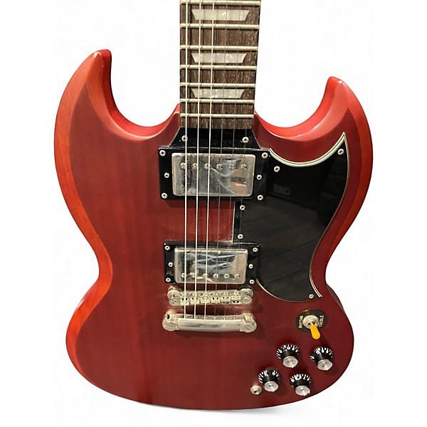 Used Epiphone SG Standard Worn Cherry Solid Body Electric Guitar