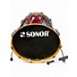 Used SONOR 3 Piece SESSION NORTH AMERICAN MAPLE WITH 200 SERIES TOM STAND CHERRY MAHOGANY Drum Kit
