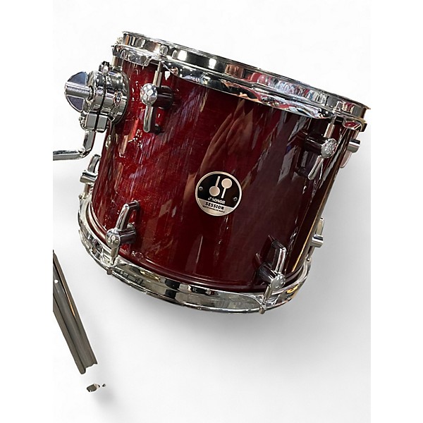 Used SONOR 3 Piece SESSION NORTH AMERICAN MAPLE WITH 200 SERIES TOM STAND CHERRY MAHOGANY Drum Kit