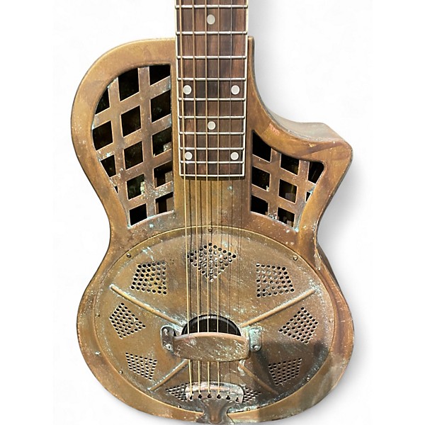 Used Republic HIGHWAY 61 Antique Brass Resonator Guitar