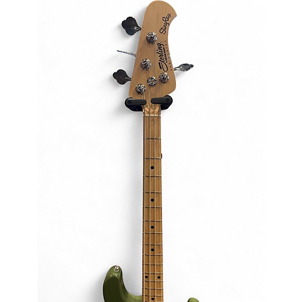 Used Sterling by Music Man RAY4 HH OLIVE GREEN Electric Bass Guitar