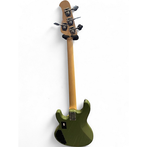 Used Sterling by Music Man RAY4 HH OLIVE GREEN Electric Bass Guitar