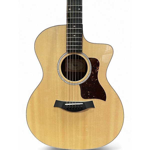 Used Taylor 214CE Deluxe Natural Acoustic Electric Guitar