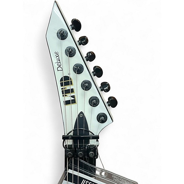 Used ESP LTD M1000 White Solid Body Electric Guitar