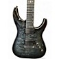 Used Schecter Guitar Research Hellraiser C1 Hybrid Trans Black Solid Body Electric Guitar