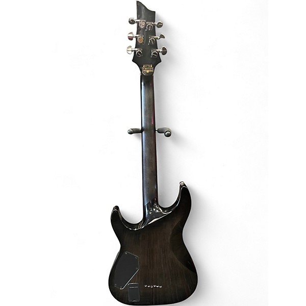 Used Schecter Guitar Research Hellraiser C1 Hybrid Trans Black Solid Body Electric Guitar