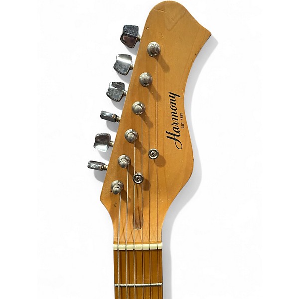 Used Harmony H80T 2 Color Sunburst Solid Body Electric Guitar