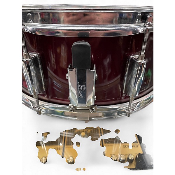 Used Pearl 5X14 Forum Series Snare Candy Apple Red Drum