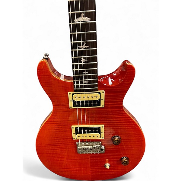 Used PRS Carlos Santana Signature SE Trans Orange Solid Body Electric Guitar