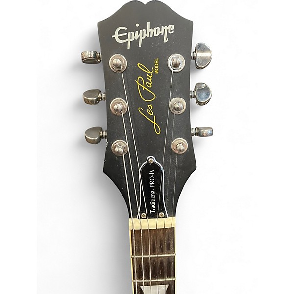 Used Epiphone Les Paul Traditional Pro IV Ocean Blue Burst Solid Body Electric Guitar