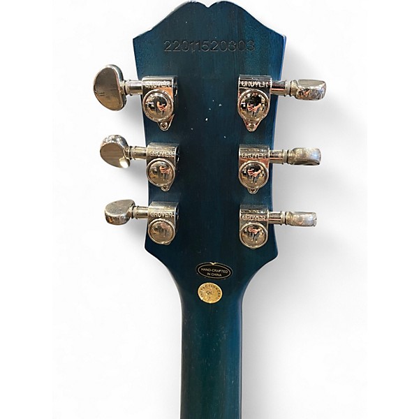 Used Epiphone Les Paul Traditional Pro IV Ocean Blue Burst Solid Body Electric Guitar