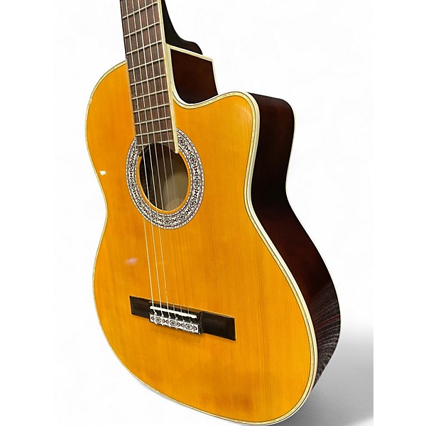 Used Esteban G100 Natural Classical Acoustic Electric Guitar