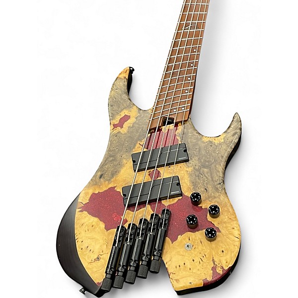 Used Legator WR5FX Custom Burl Electric Bass Guitar