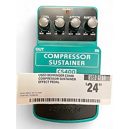 Used Behringer CS400 Compressor Sustainer Effect Pedal