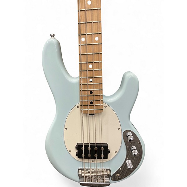 Used Sterling by Music Man Short Scale Blue Electric Bass Guitar