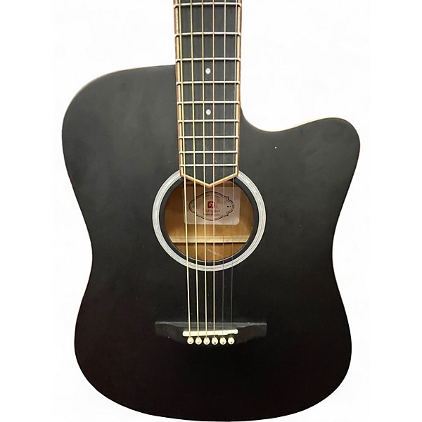 Used Vangoa VGE1 Black Acoustic Guitar