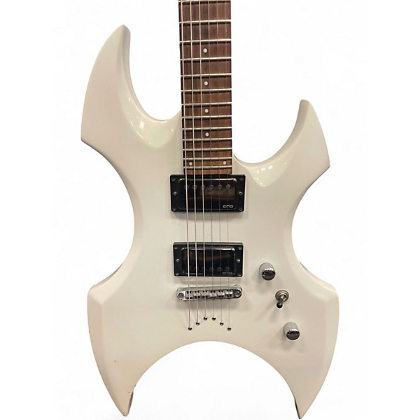 Used ESP LTD AX50 White Solid Body Electric Guitar