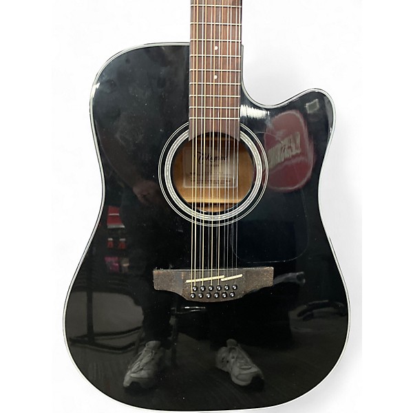 Used Takamine GD30CE-12 Black 12 String Acoustic Electric Guitar