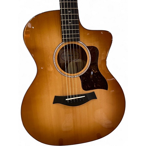 Used Taylor 214CE Deluxe Special Edition HONEY SUNBURST Acoustic Electric Guitar