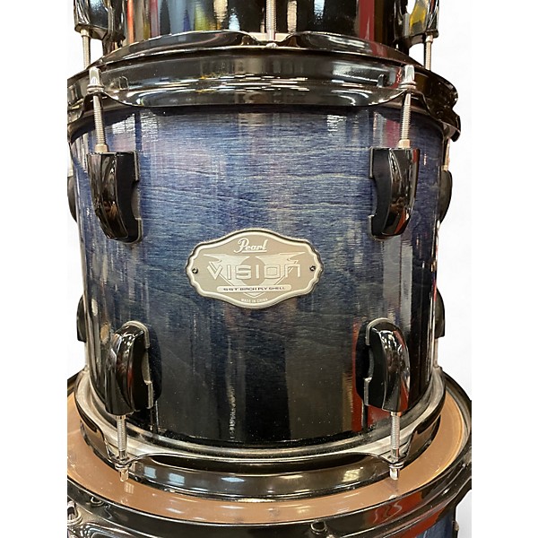 Used Pearl 4 Piece Vision BLUE Drum Kit
