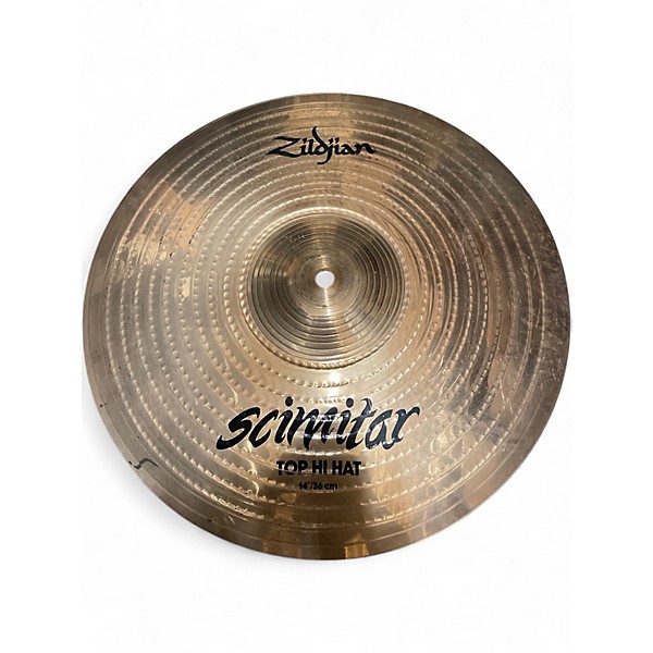 Used Zildjian 14in SCIMITAR HI HAT PAIR Cymbal