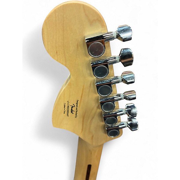 Used Squier Affinity Series Stratocaster HSS Hard Rock Olympic Pearl Solid Body Electric Guitar