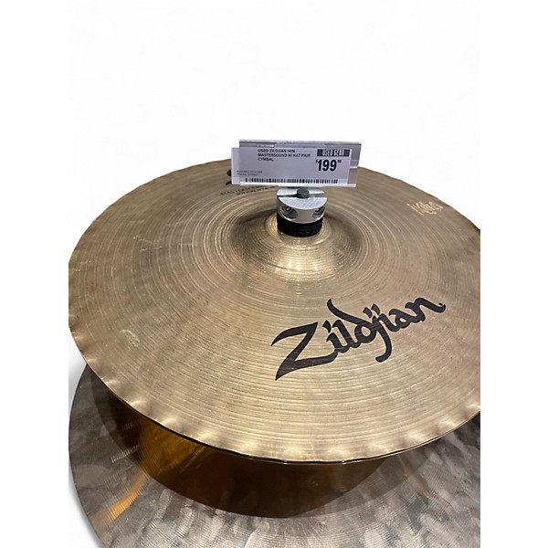 Used Zildjian 14in Mastersound Hi Hat Pair Cymbal