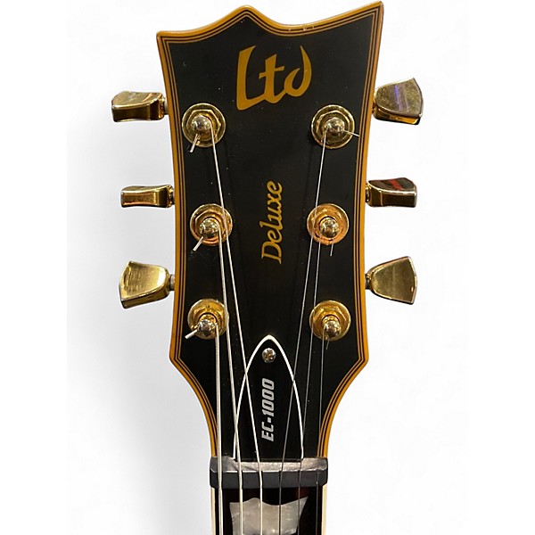 Used ESP LTD EC1000 Deluxe Black Solid Body Electric Guitar