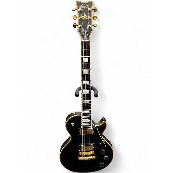 Used Schecter Guitar Research Solo II Custom Black Solid Body Electric Guitar