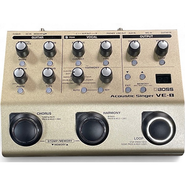 Used BOSS VE8 Acoustic Singer Effect Processor