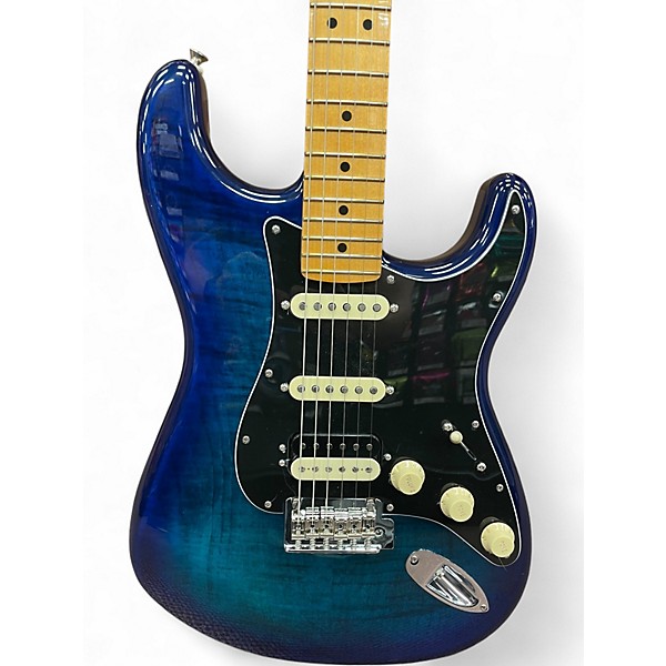 Used Fender Player II Stratocaster HSS Limited Edition Blue Burst Solid Body Electric Guitar