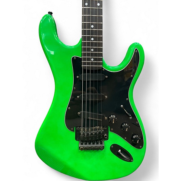 Used Kramer STRIKER 300 ST Neon Green Solid Body Electric Guitar