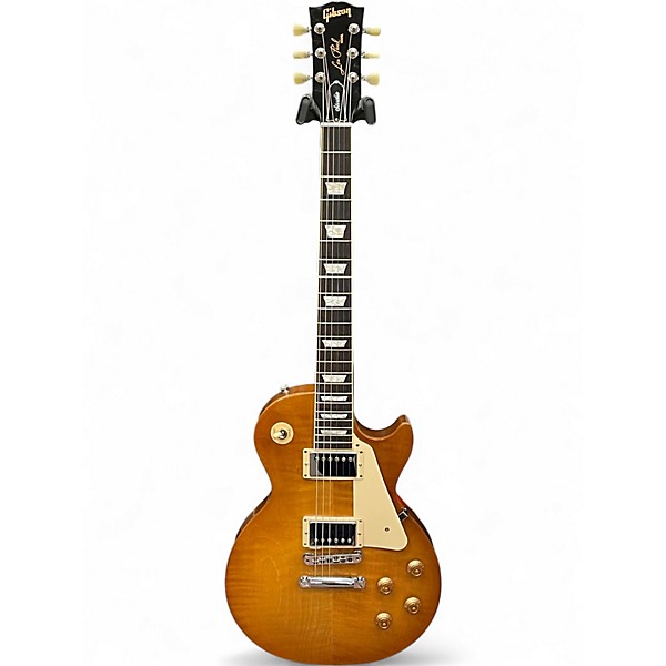 Used 2024 Gibson Les Paul Studio Figured Dirty Lemon Burst Solid Body Electric Guitar