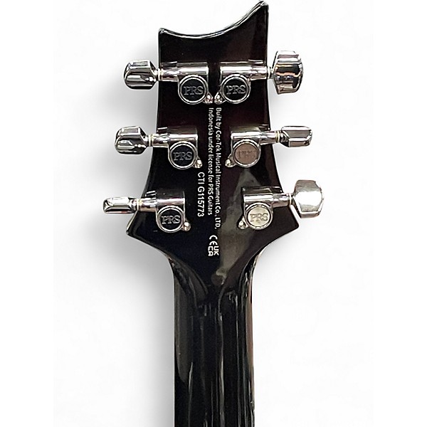 Used PRS SE Custom 24 Black Gold Sunburst Solid Body Electric Guitar