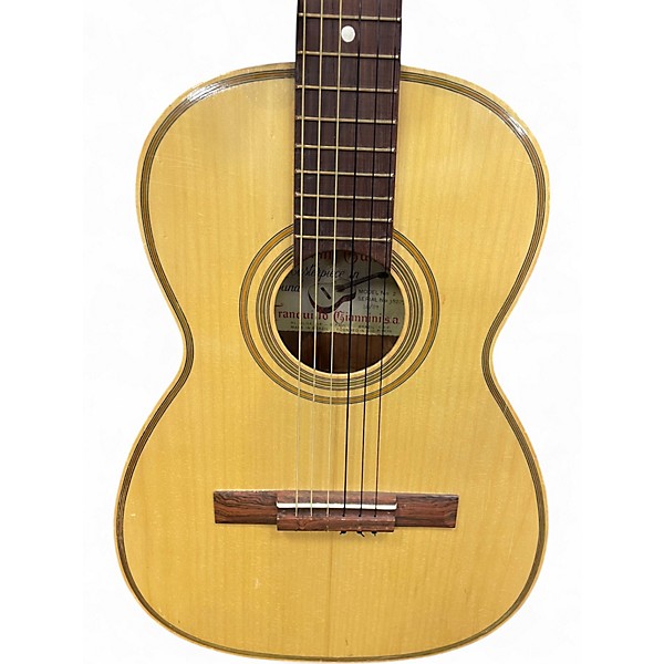 Vintage 1967 Giannini N.o 2 Natural Classical Acoustic Guitar