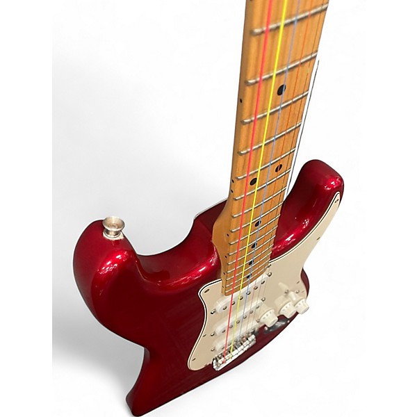 Used 2006 Fender Standard Stratocaster Candy Apple Red Solid Body Electric Guitar