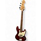 Used Squier Affinity Jazz Bass Candy Apple Red Electric Bass Guitar thumbnail