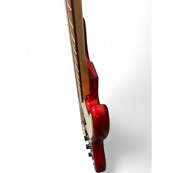 Used Squier Affinity Jazz Bass Candy Apple Red Electric Bass Guitar
