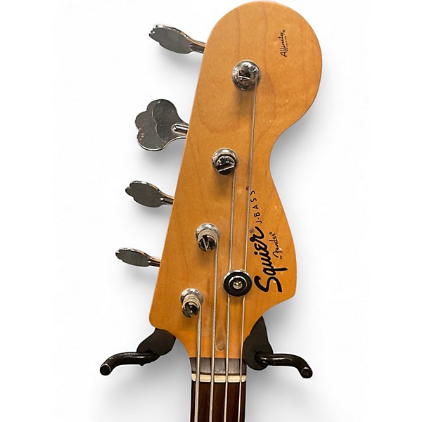 Used Squier Affinity Jazz Bass Candy Apple Red Electric Bass Guitar