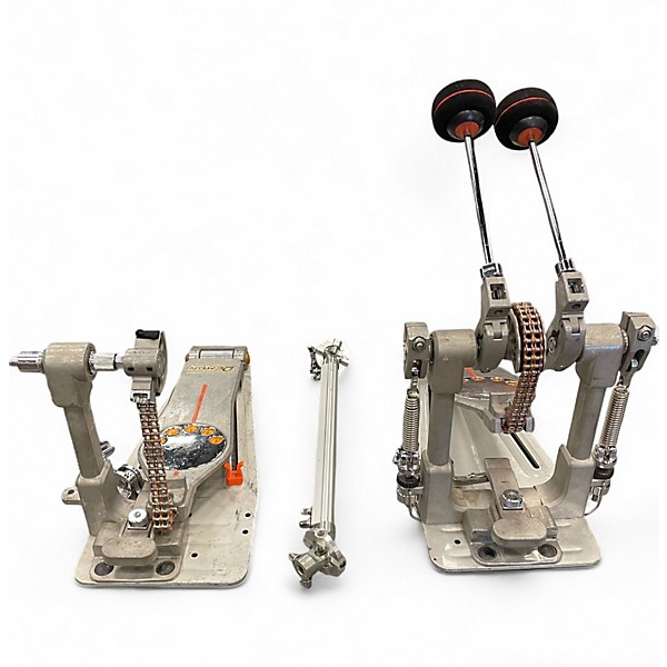 Used Pearl Eliminator Demon Chain Drive Double Pedal Complete Double Bass Drum Pedal