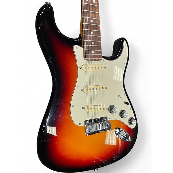 Used Fender American Ultra Stratocaster 3 Tone Sunburst Solid Body Electric Guitar