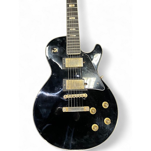 Used National Big Daddy LP457-2 Black Solid Body Electric Guitar